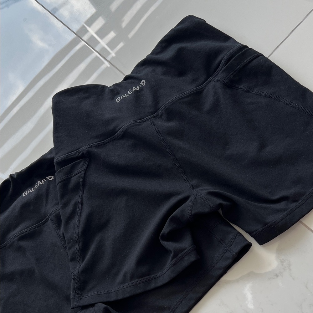 Baleaf Women's Black Athletic Shorts - Picture 3 of 3